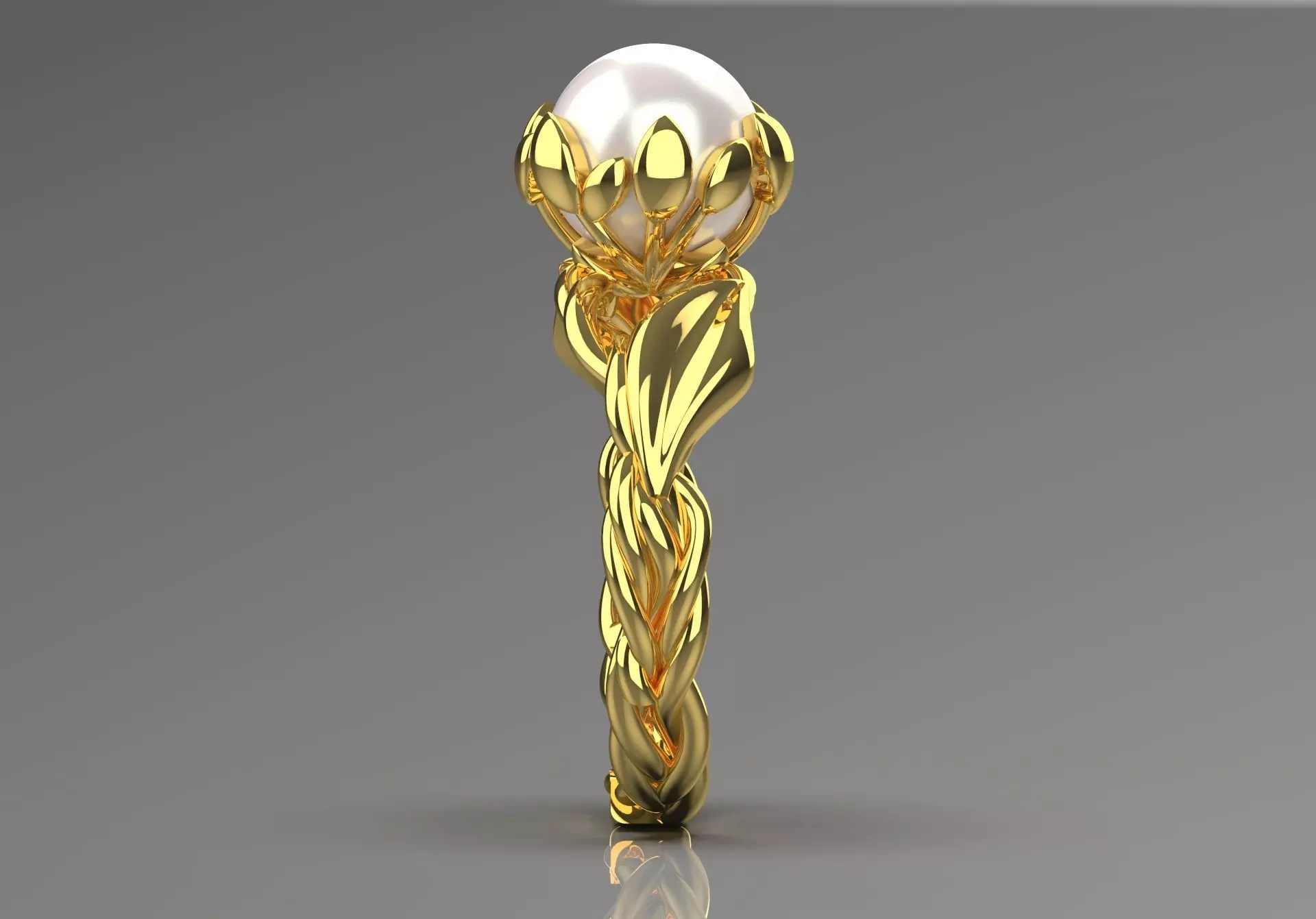 The Ocean Luster STL 3D pearl Ring Collection _31