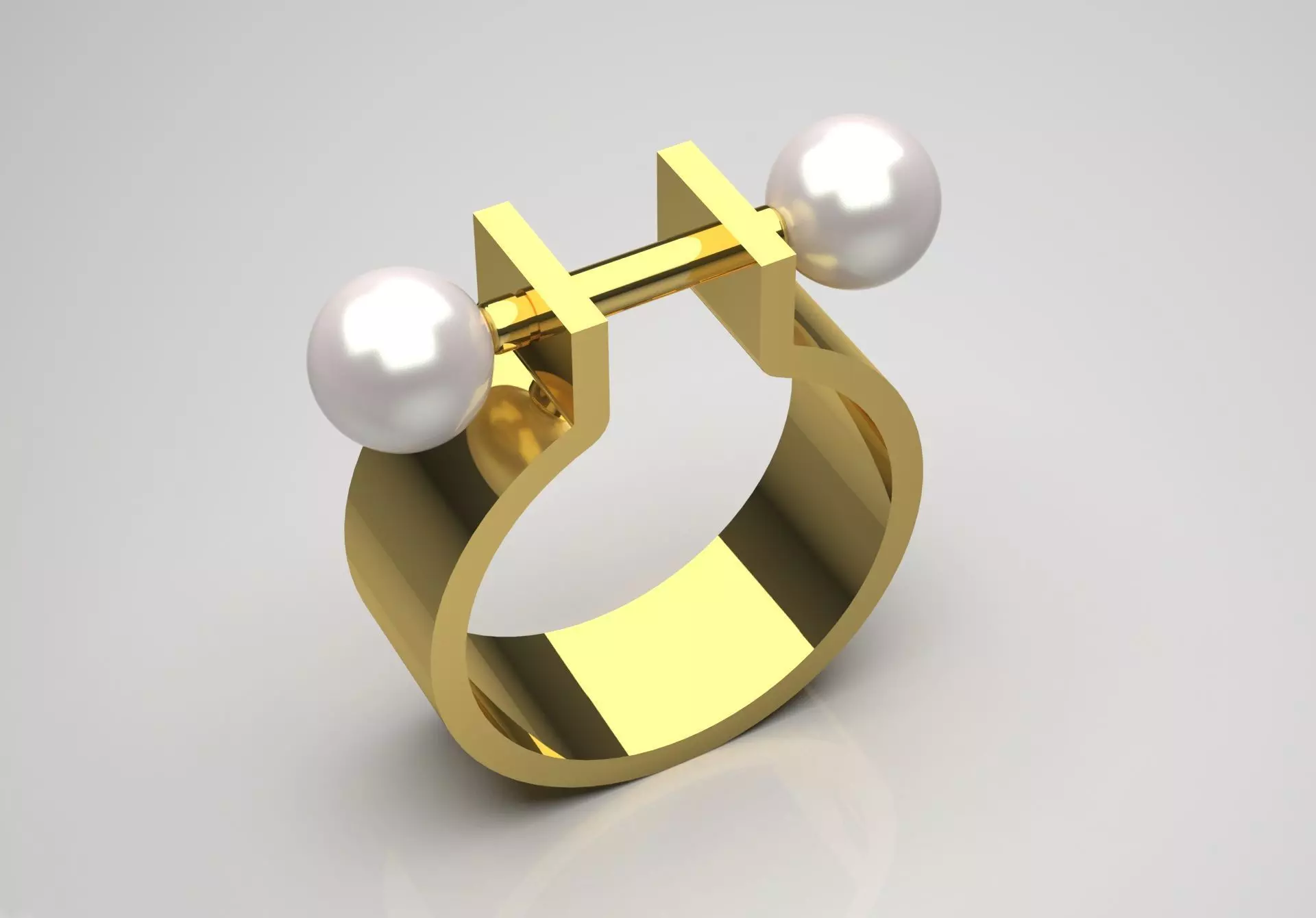 The Ocean Luster STL 3D pearl Ring Collection _42