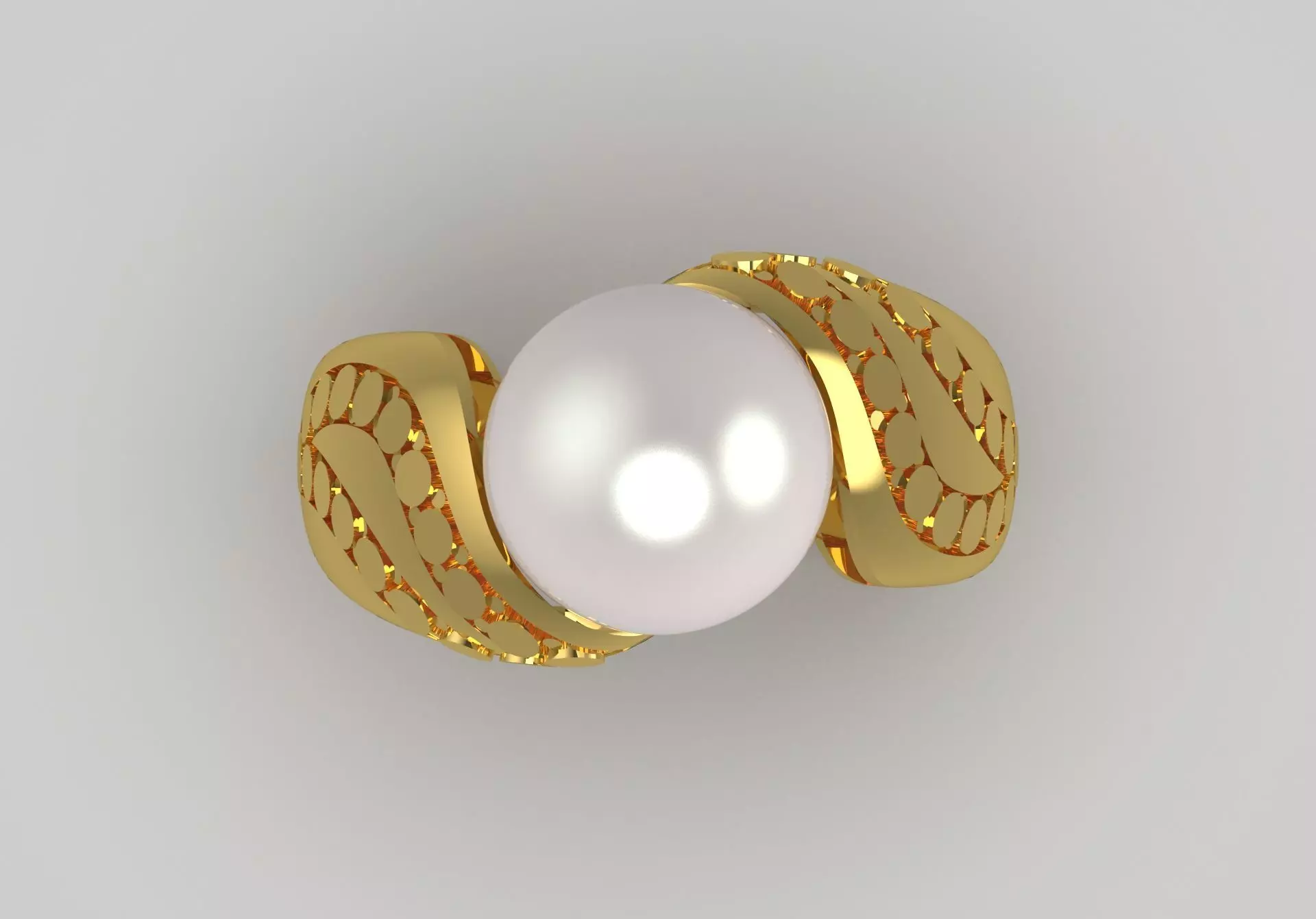 The Ocean Luster STL 3D pearl Ring Collection _25