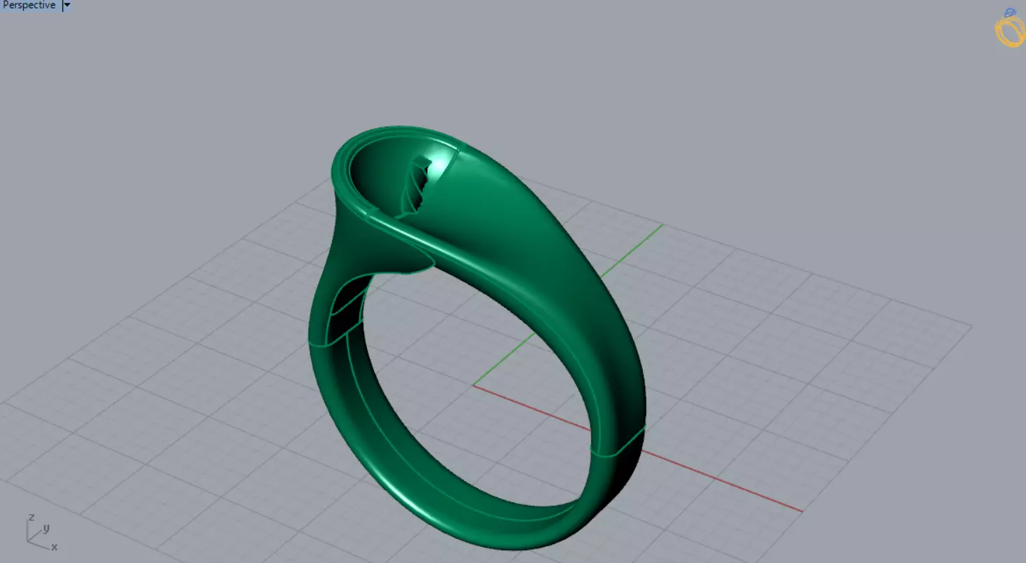 The Ocean Luster STL 3D pearl Ring Collection _13