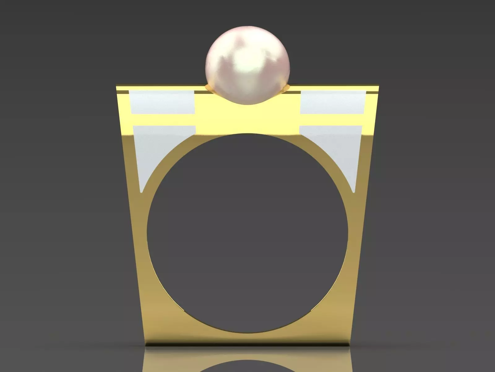 The Ocean Luster STL 3D pearl Ring Collection _16