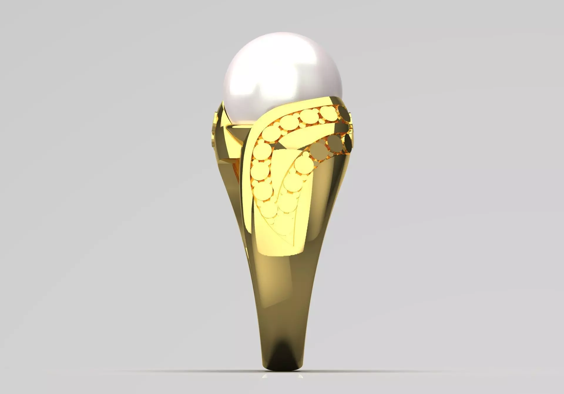 The Ocean Luster STL 3D pearl Ring Collection _24