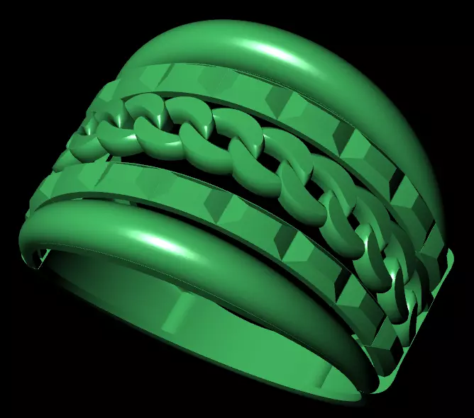 Rings 3D print model_2