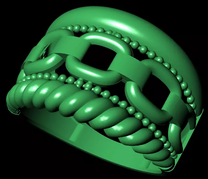 Rings 3D print model_2