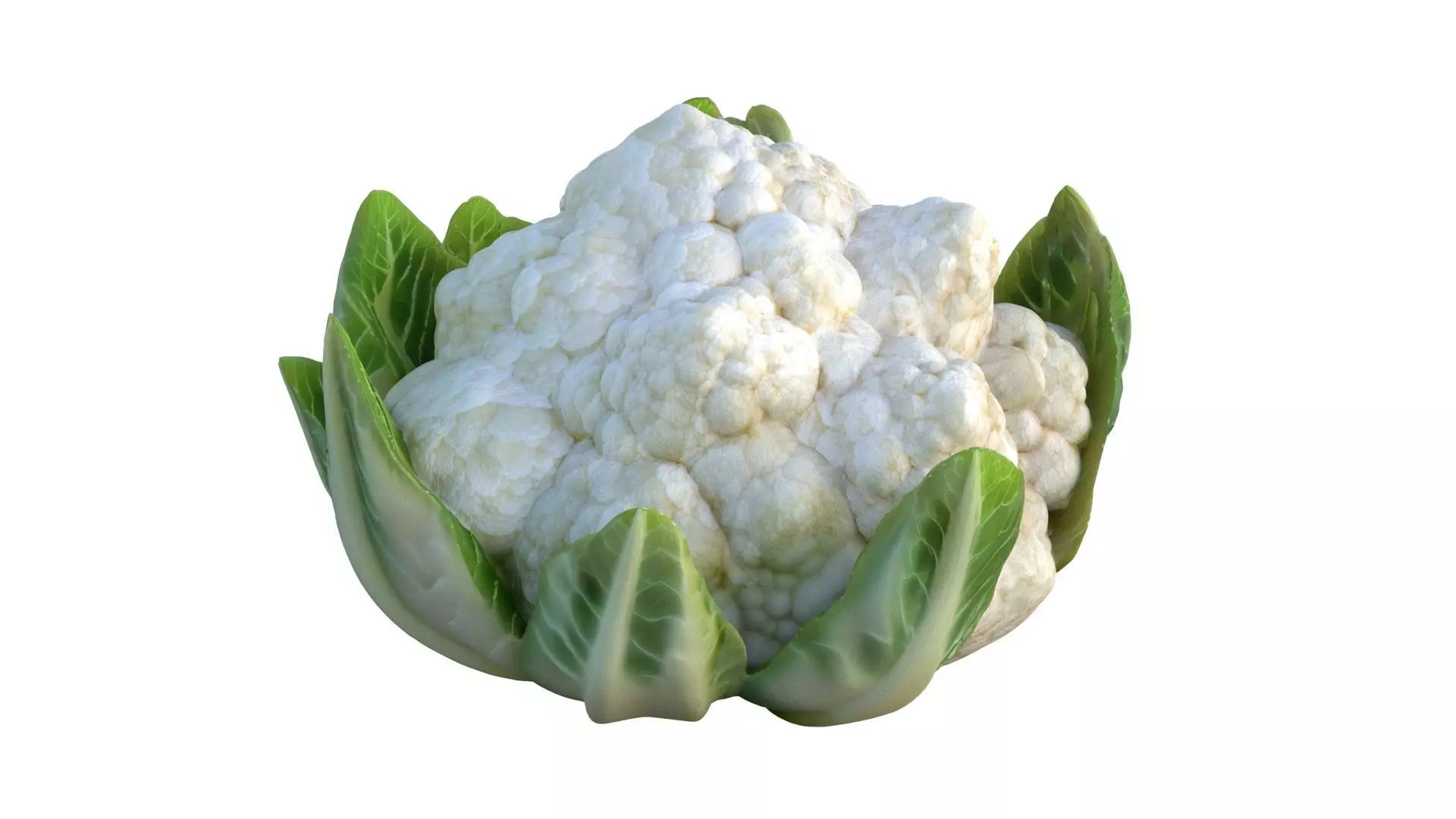 Cauliflower vegetable Low-poly 3D model