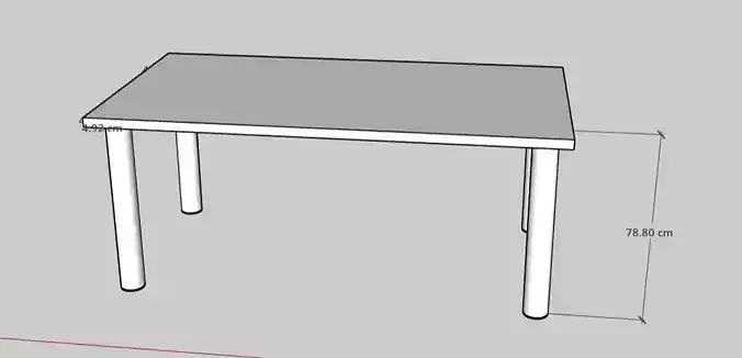 table 190 x 100 x 4 cm