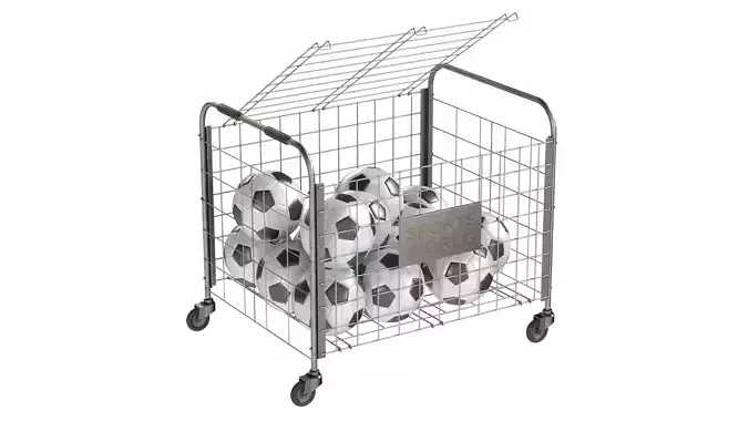 Metal ball storage steel and soccer balls