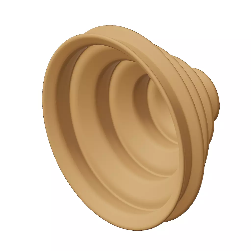 Plastic Step Cone Pulley Toy 3D model_3