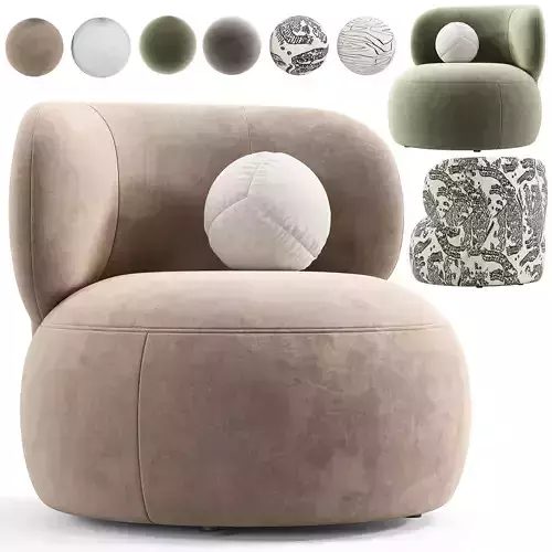 Brayden Stone Cream Woven Fabric Occasional Chair