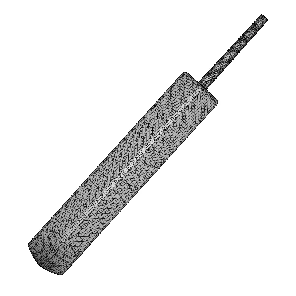 Plastic Cricket Bat Toy 3D model_4