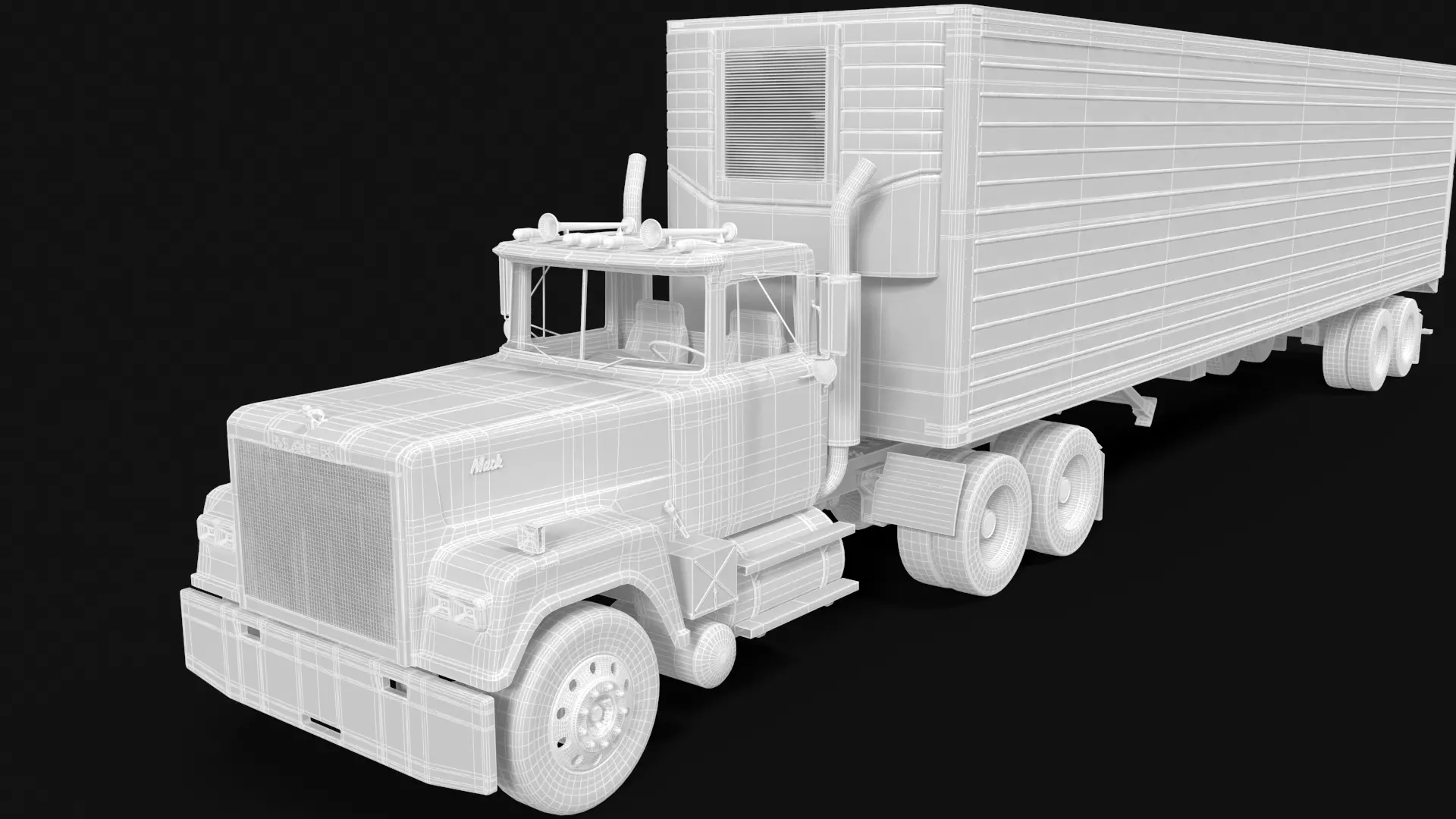 Super-Liner 1993 Box Trailer 3D model_13