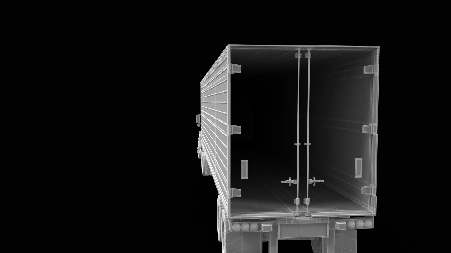 Super-Liner 1993 Box Trailer 3D model_12