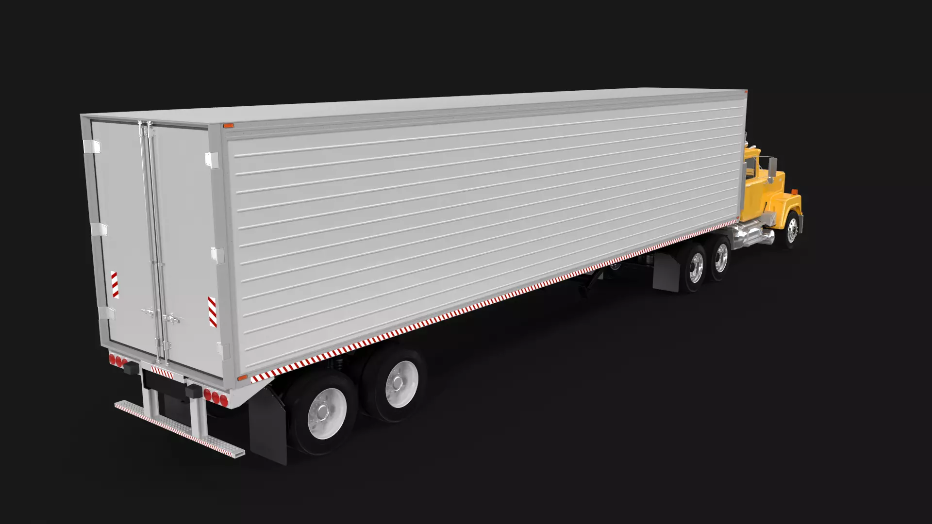 Super-Liner 1993 Box Trailer 3D model_5