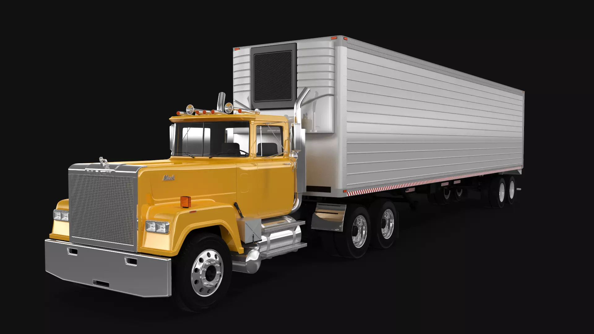 Super-Liner 1993 Box Trailer 3D model_1