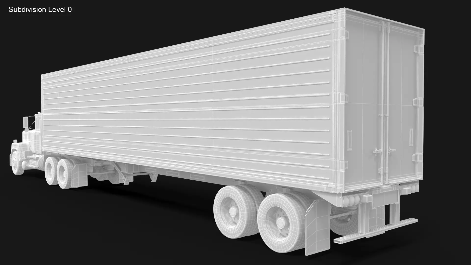 Super-Liner 1993 Box Trailer 3D model_9