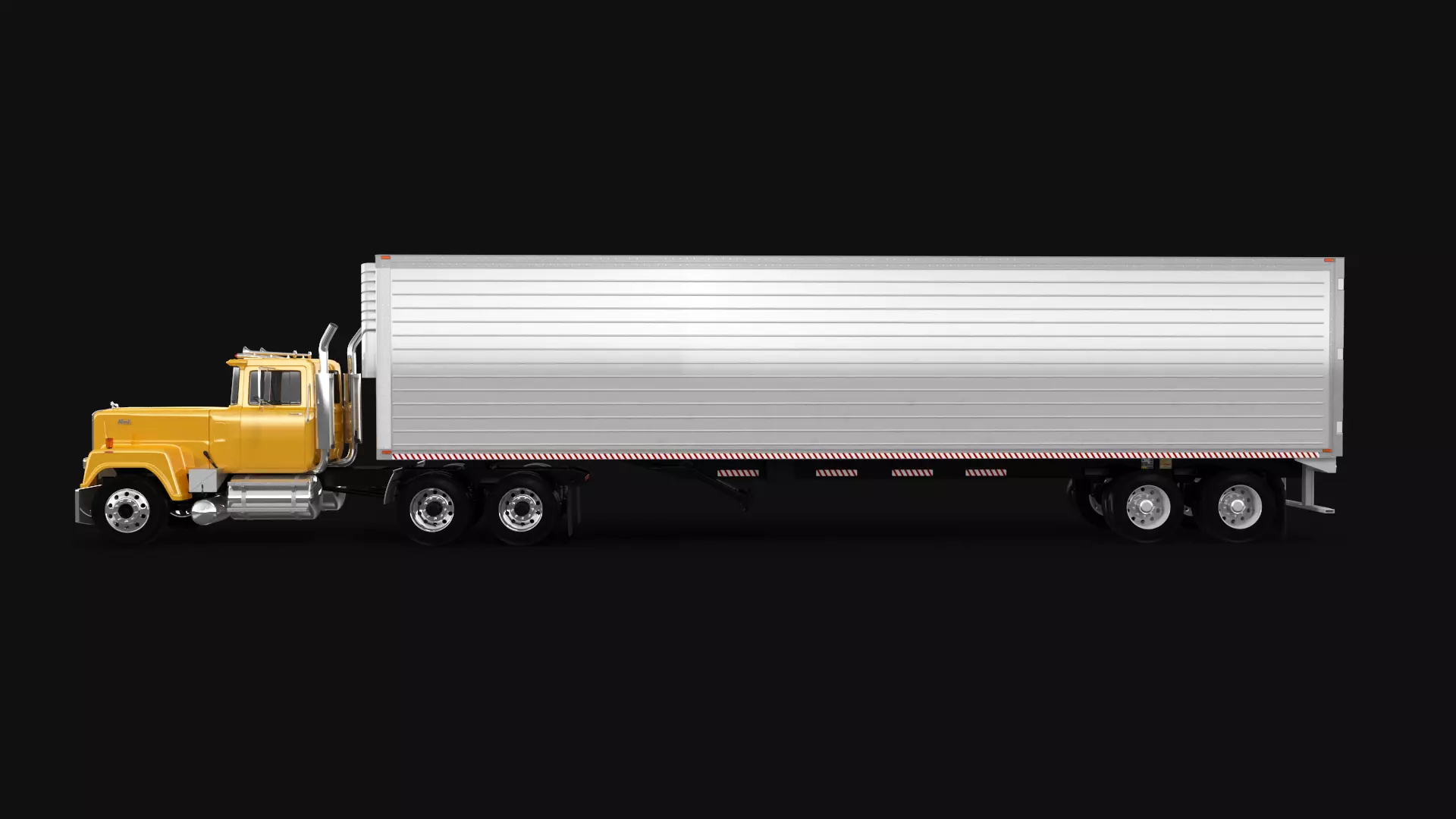 Super-Liner 1993 Box Trailer 3D model_0