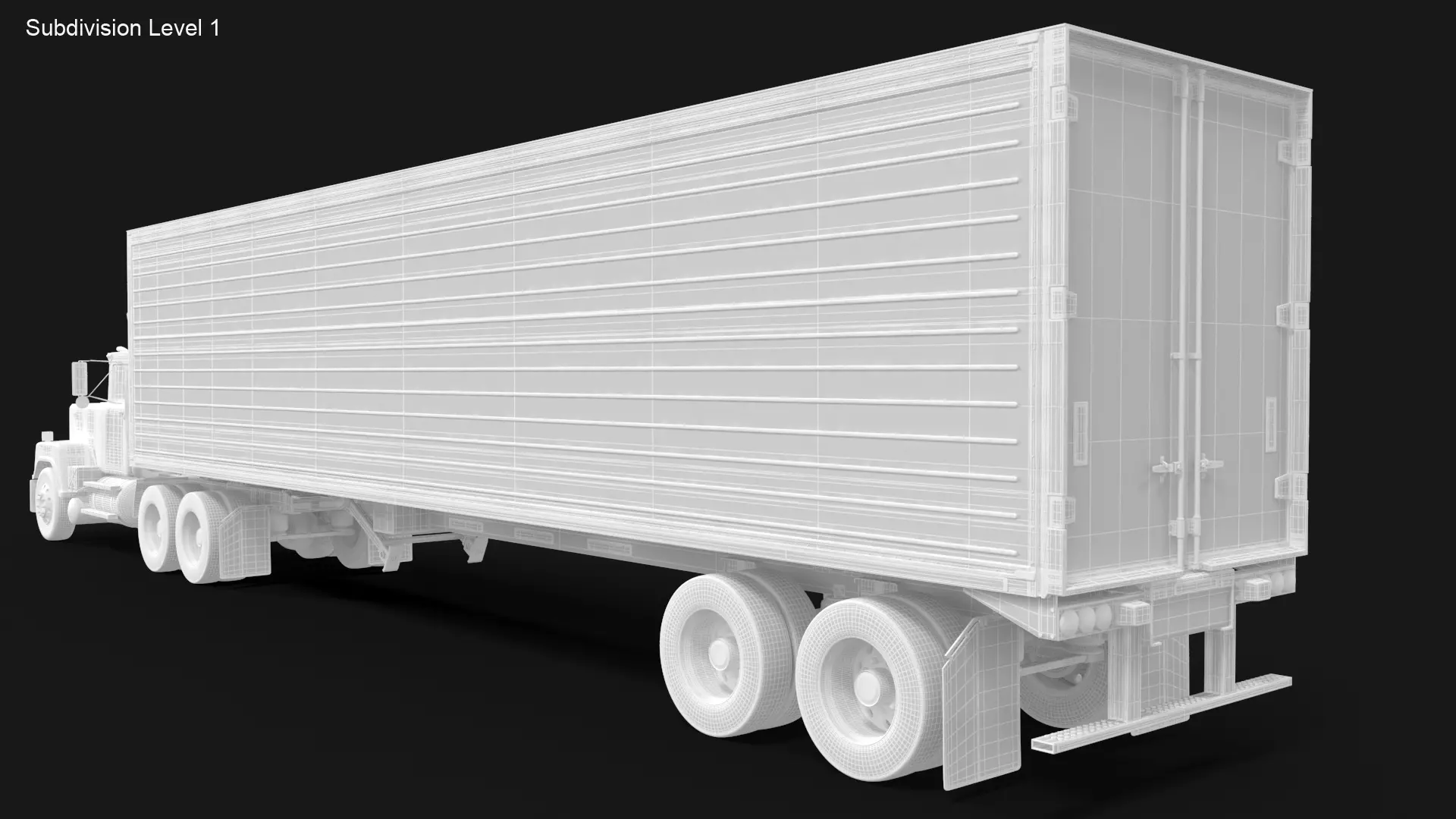 Super-Liner 1993 Box Trailer 3D model_10