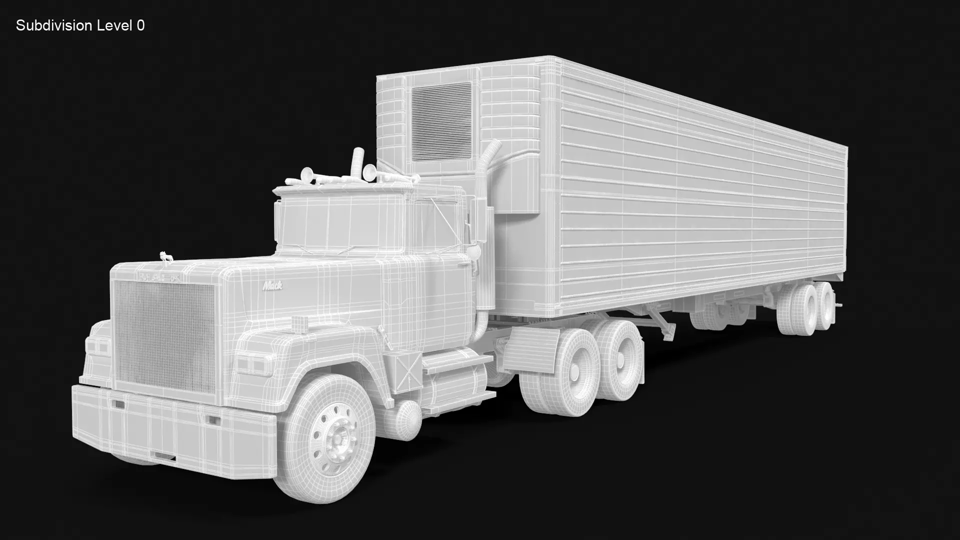 Super-Liner 1993 Box Trailer 3D model_7