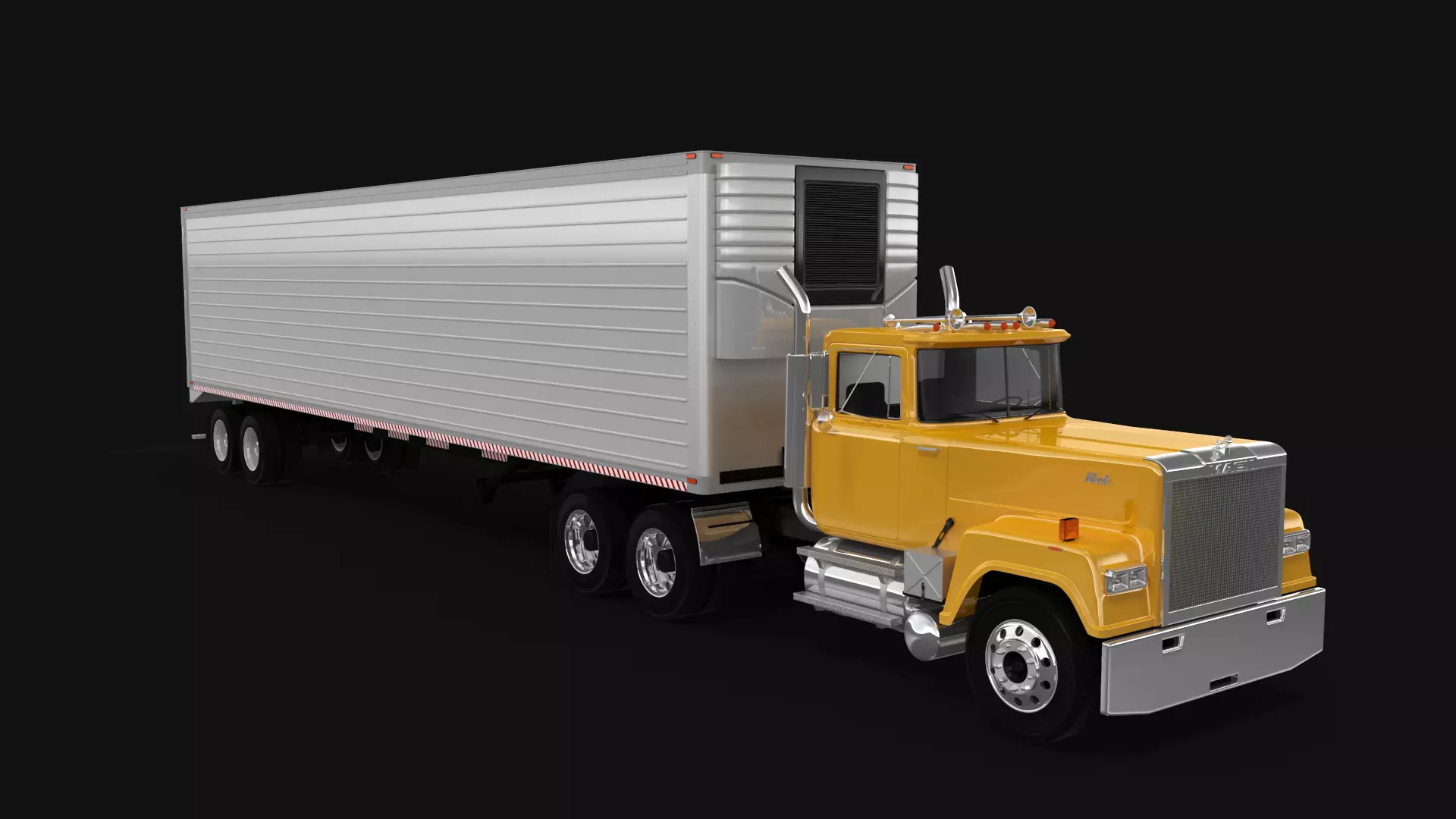 Super-Liner 1993 Box Trailer 3D model_3