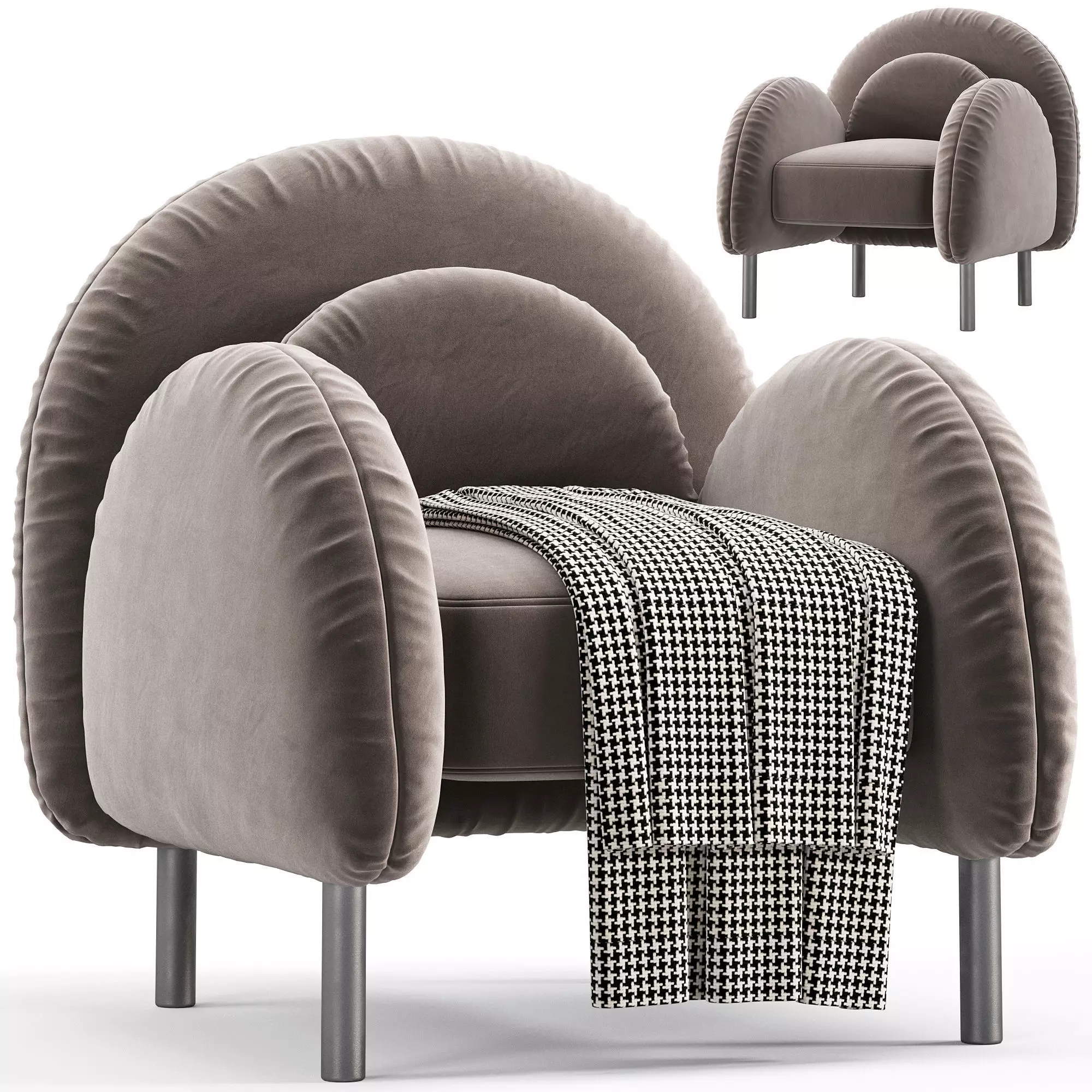 Caldera armchair 3D model_6