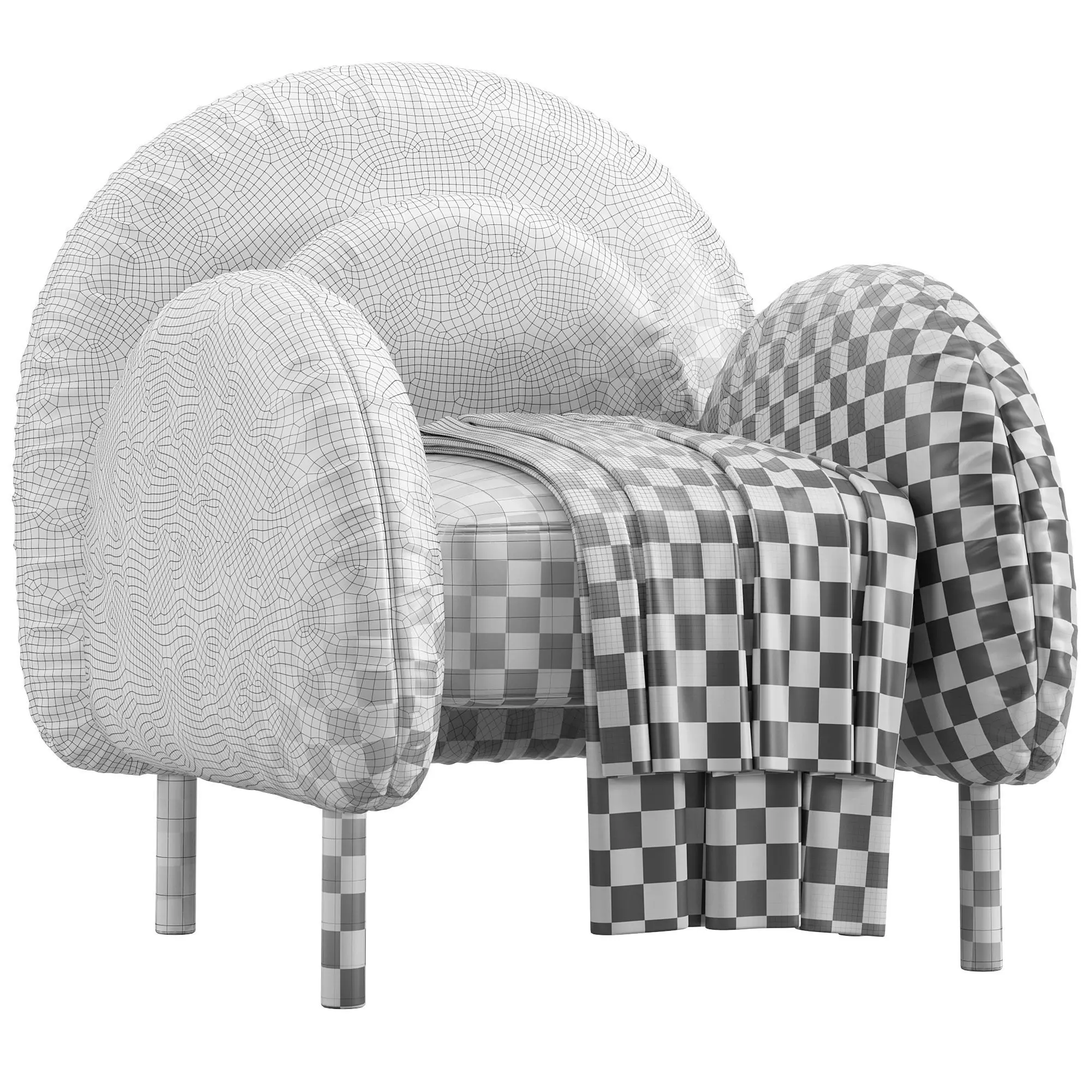 Caldera armchair 3D model_5