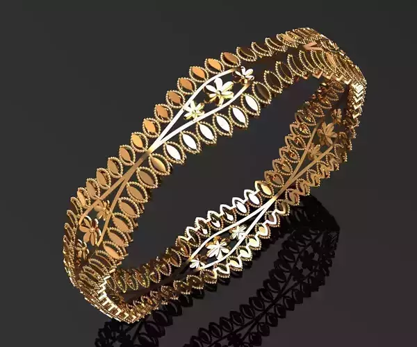 1189 Leaf Loom Elegance Bangle 12gm