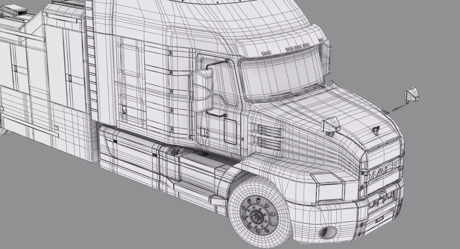 USA Recovery Truck 3D model_14