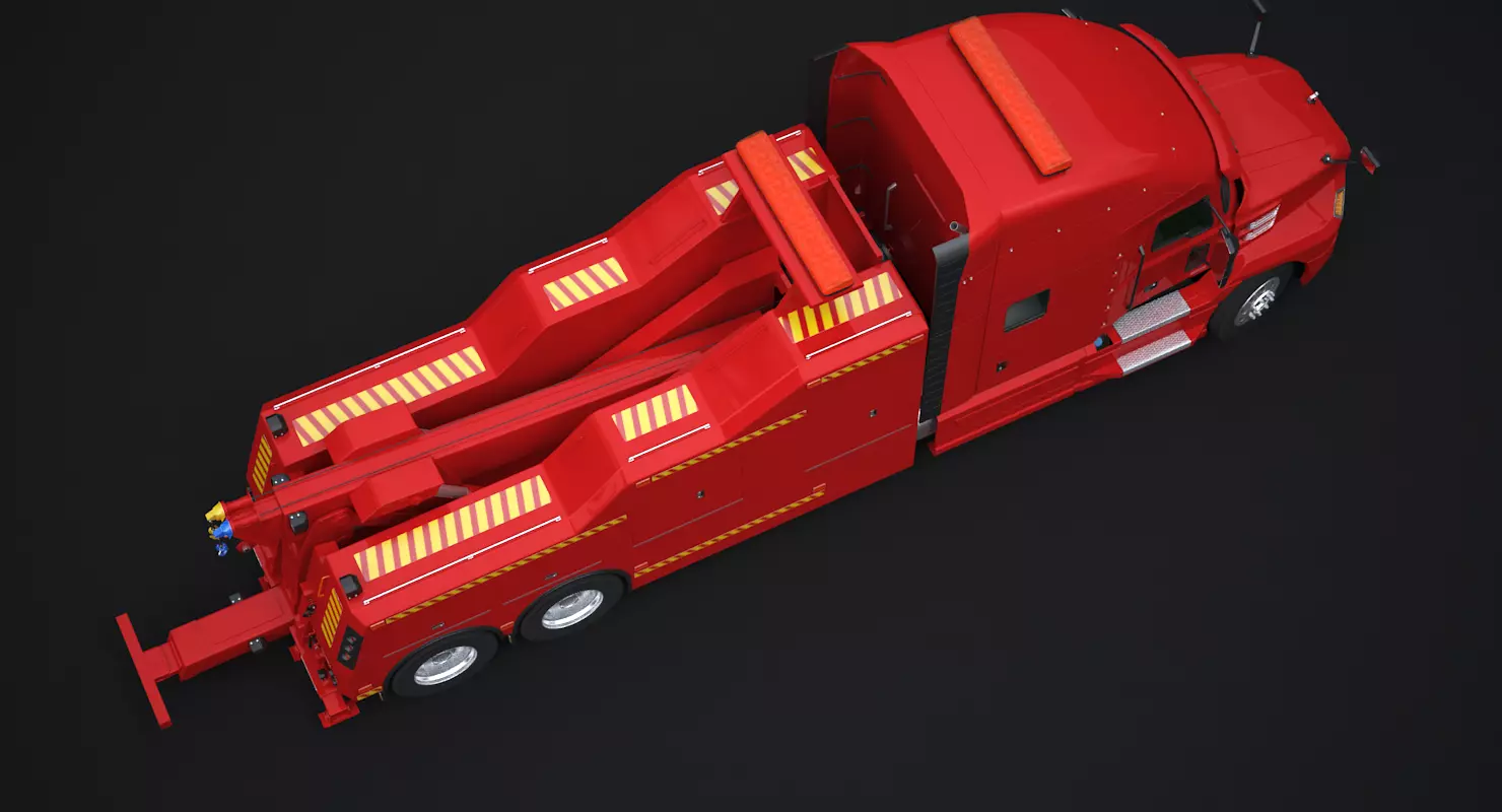 USA Recovery Truck 3D model_5