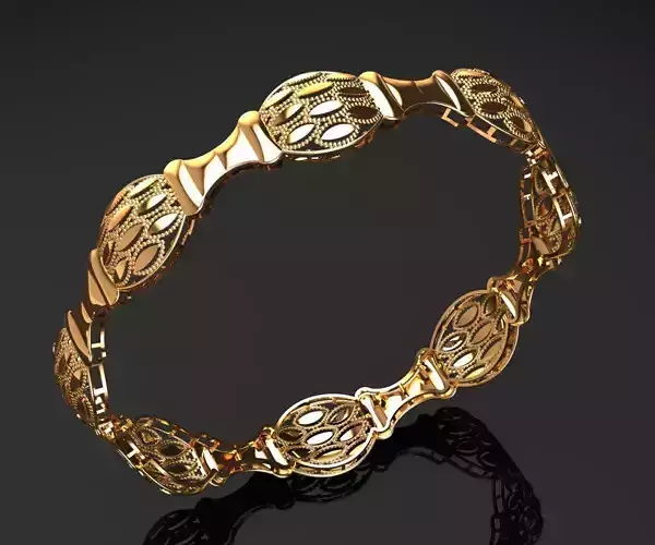 1181 Petal Link Elegance Bangle 10gm