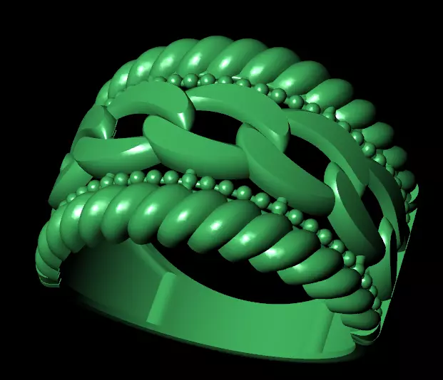 Rings 3D print model_2