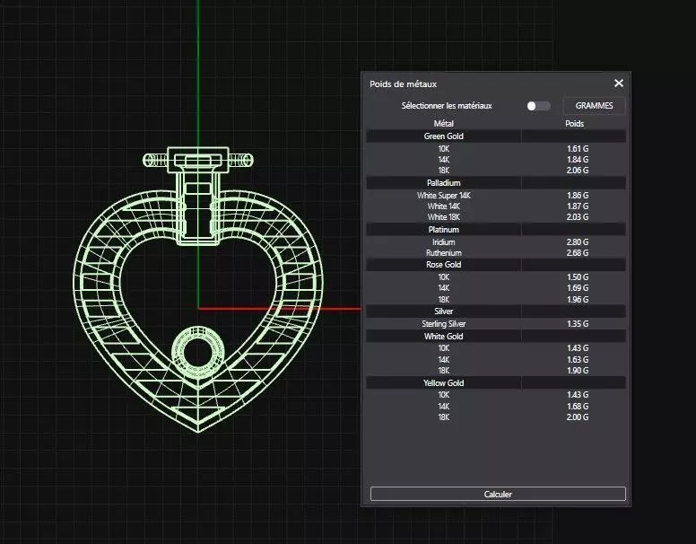 Fred Heart Diamond 3D print model_3