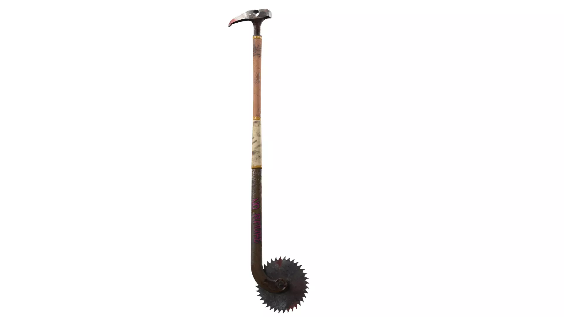 Hockey Stick Melee Zombie Weapon Low-poly 3D model