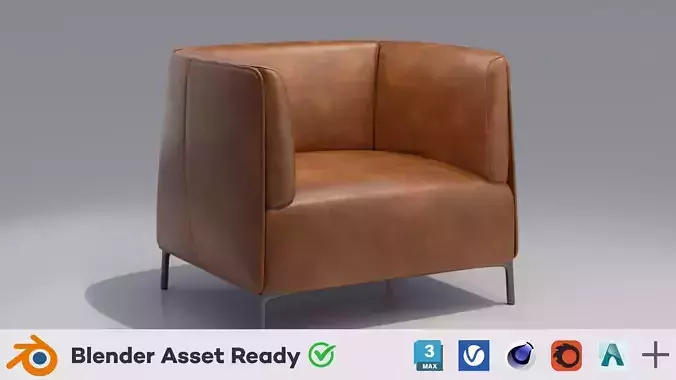 Clarendon Saddle Leather Accent Chair