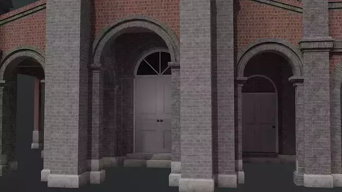 Nabawi Church Hanok Style Old Korean Church 3D model 6