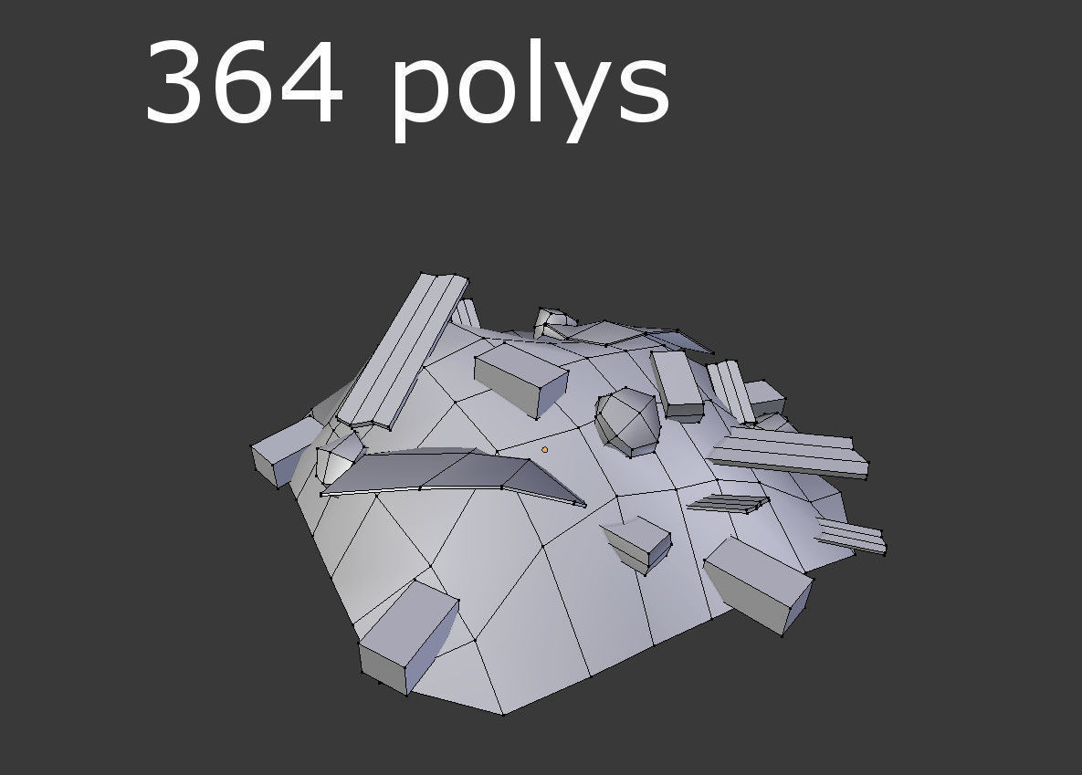 Debris Pile Low-poly 3D model_3
