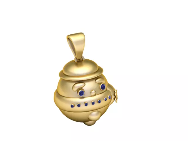 Orbit Bot Pendant 3D print model