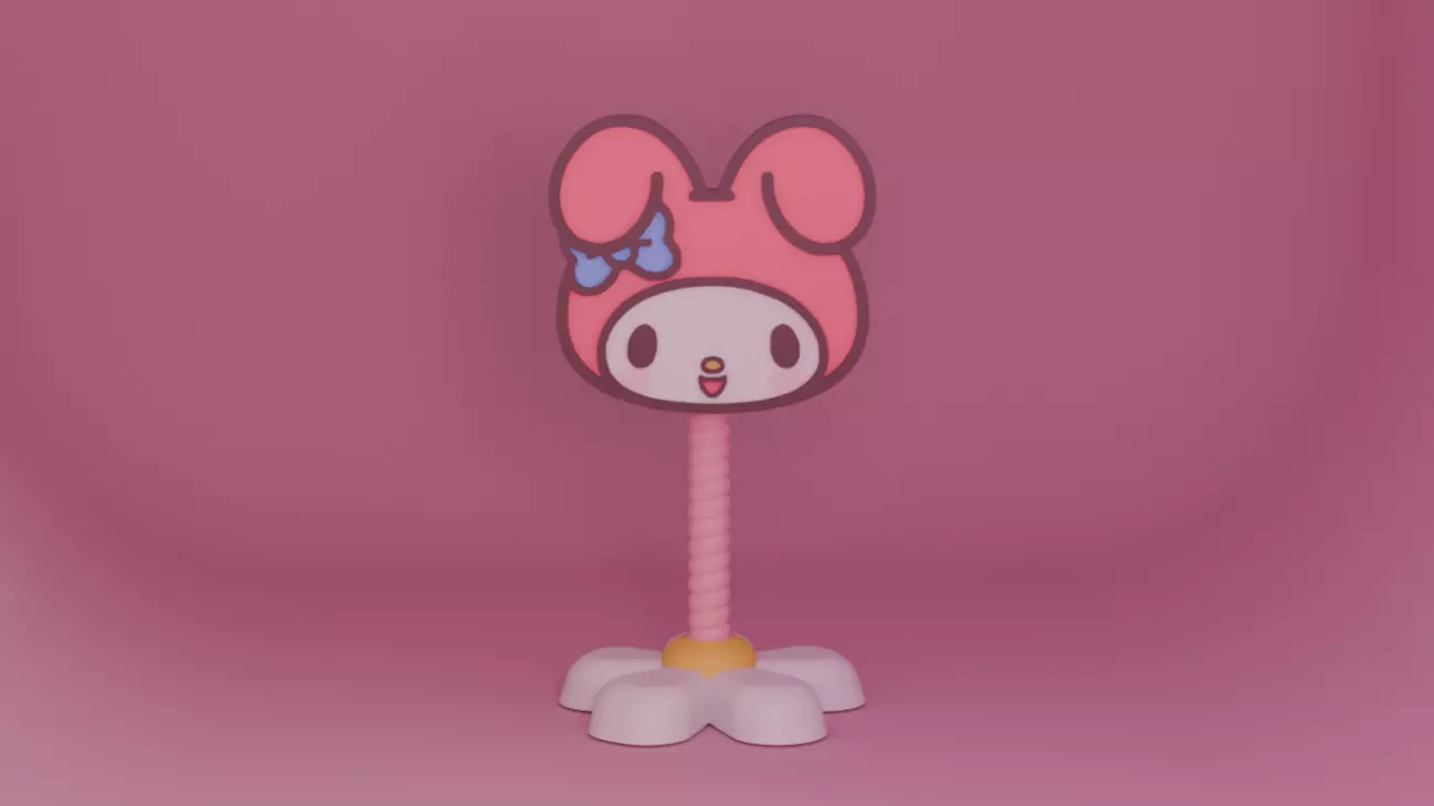 My Melody Headphone Stand 3D print model_1