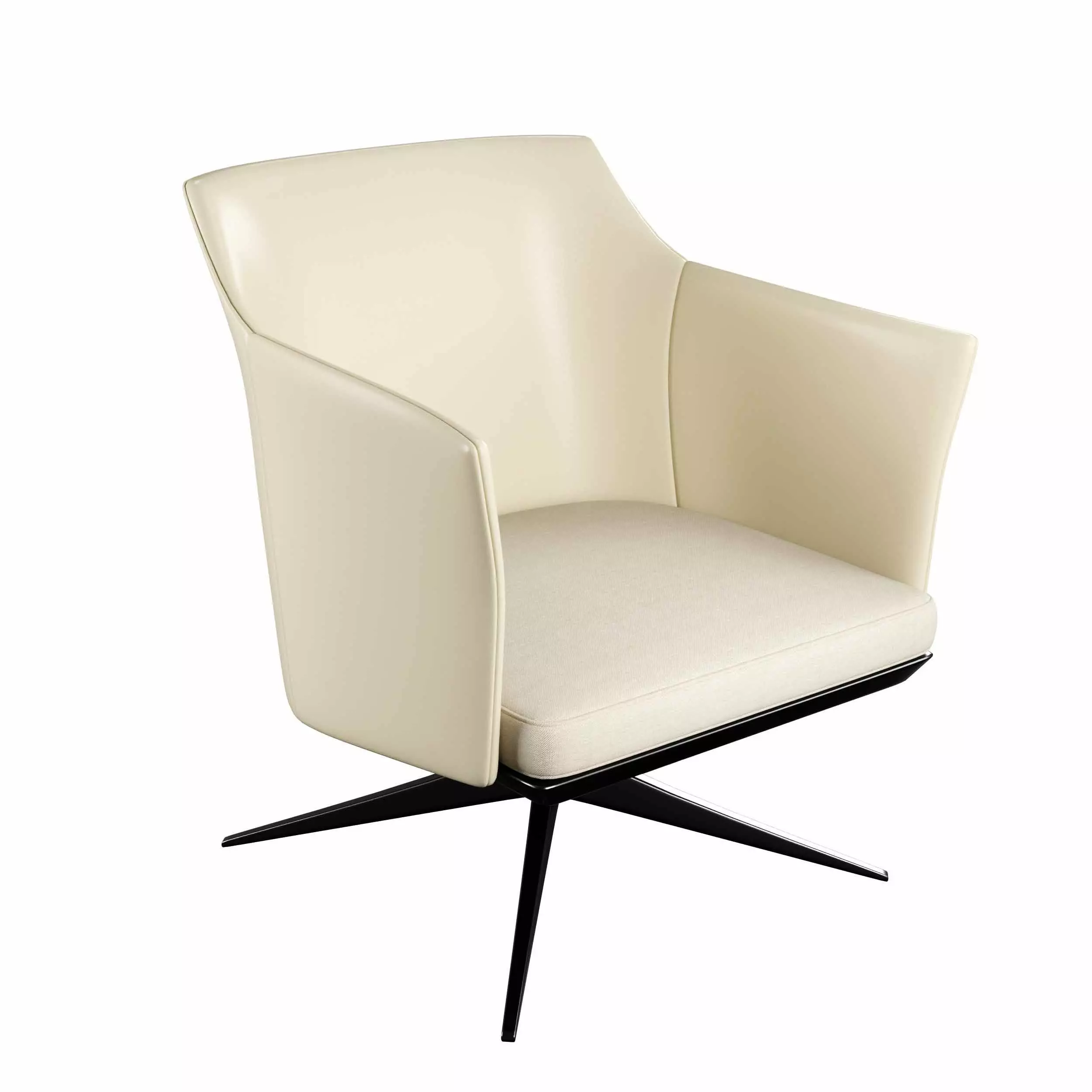 Leather Office Chair 3D model_0