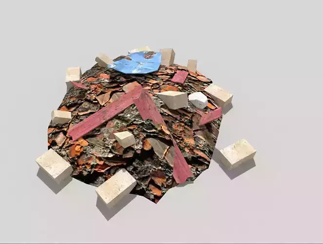 Debris Pile Low-poly 3D model