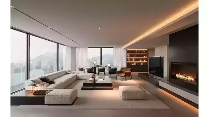 Modern Light Luxury Living Room