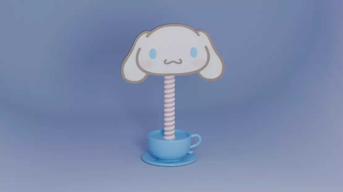 Cinnamoroll Headphone Stand 3D print model_2