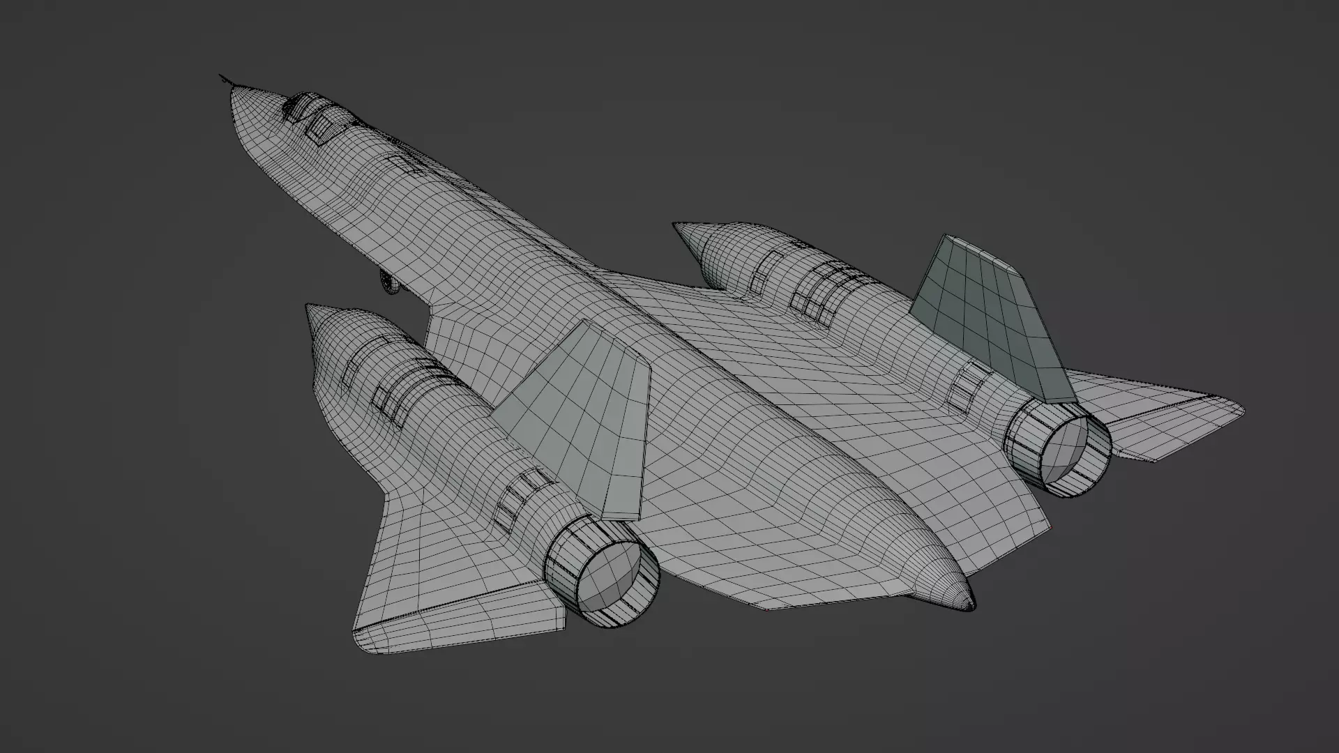 Lockheed SR-71 Blackbird 3D Model Highpoly Low-poly 3D model_15