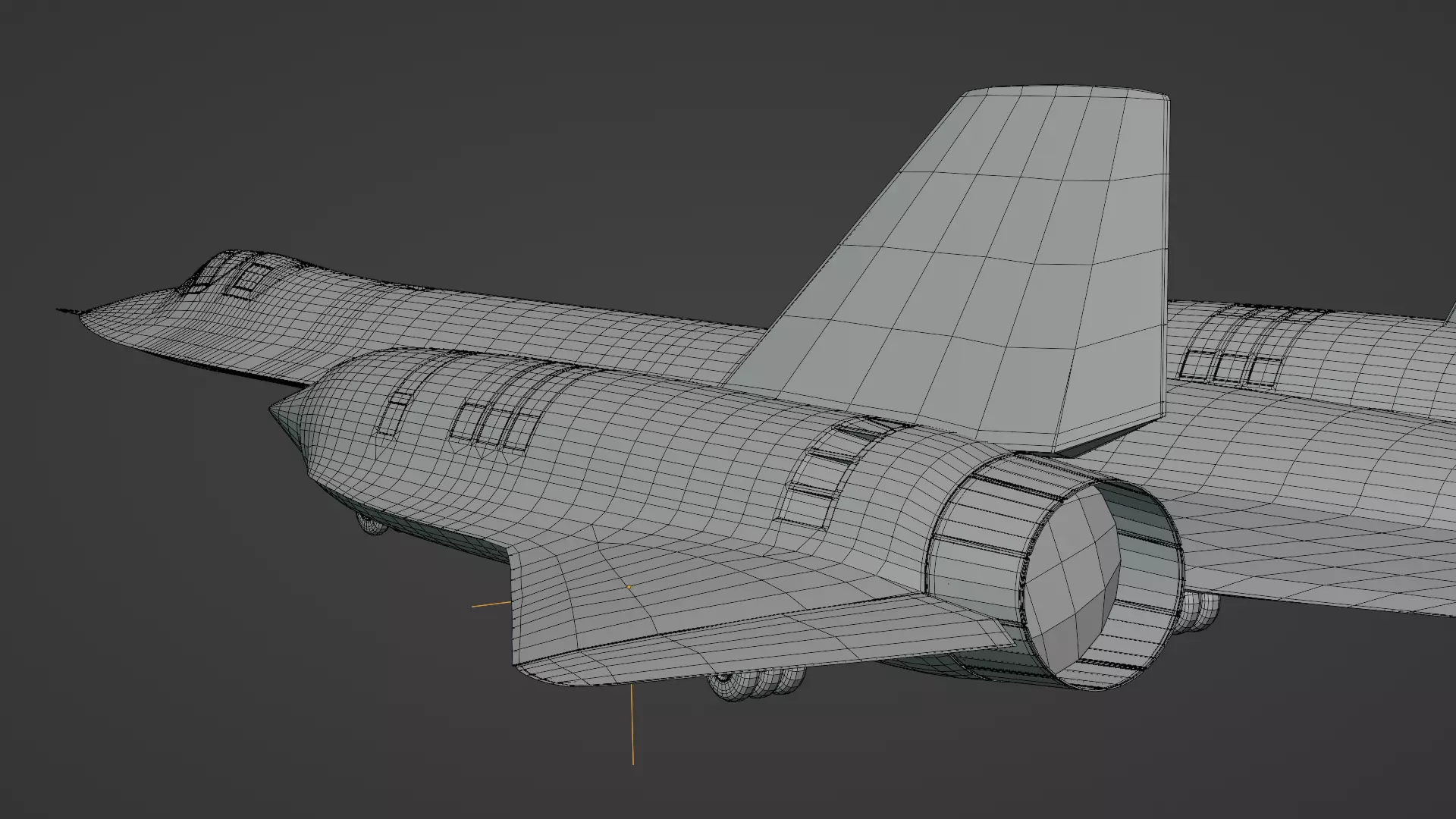 Lockheed SR-71 Blackbird 3D Model Highpoly Low-poly 3D model_17