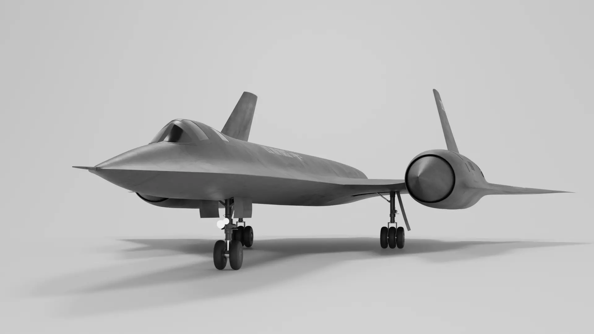 Lockheed SR-71 Blackbird 3D Model Highpoly Low-poly 3D model_9