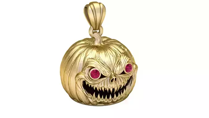 Nightmare Pumpkin Pendant 