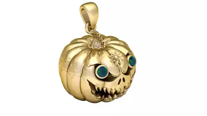 Enchanted Pumpkin Beast Pendant