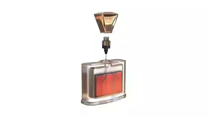 Elegant Perfume Bottle 3D Model