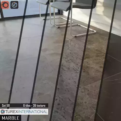 TUREX INTERNATIONAL Marble Tiles Set