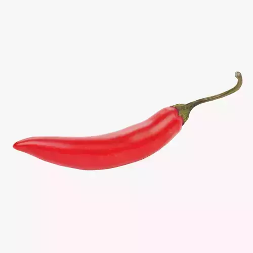 Red Chilli Pepper - Realistic Spicy Food Prop 3D model