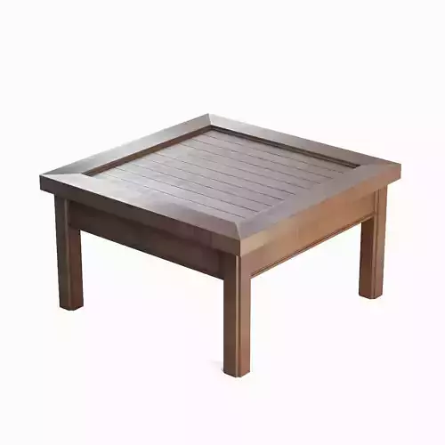 Modern Wooden Coffee Table A 01 Low-poly 3D model 6